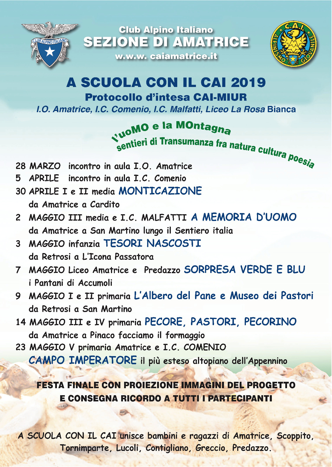 A scuola con il CAI - A.S.2018/2019