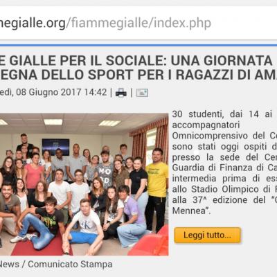 Incontro con le Fiamme Gialle A.S.2016-17